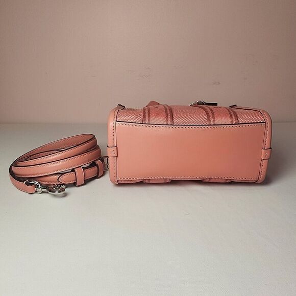 NWT Coach Smith Mini Tote CS618 Silver Light Blush Pink - Picture 6 of 6